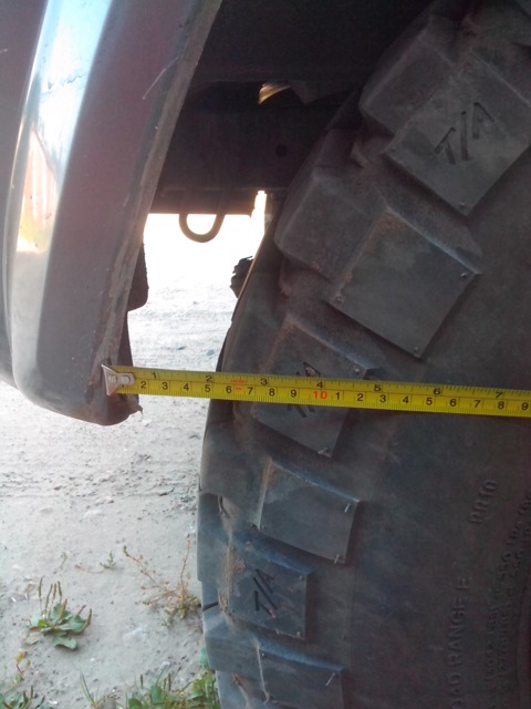 Расстояние от колеса до бампера УАЗ Патриот в стоке