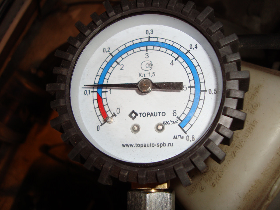 Давление на старом насосе от 406 спустя 30 минут работы