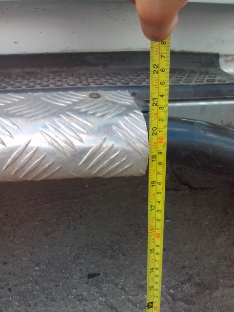 Расстояние от земли до подножки УАЗ Патриот до и после установки проставок под пружины