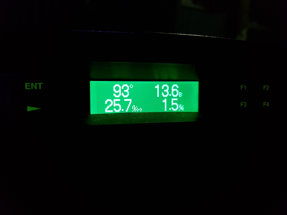 Расход на ХХ. Двигатель прогрет. Термостат ТАМА 88.