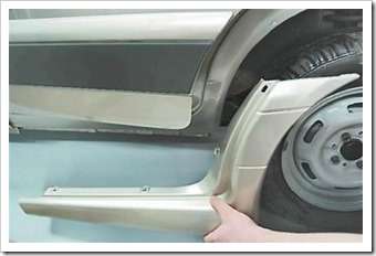 Накладки на пороги ВАЗ 2114 - снятие и установка