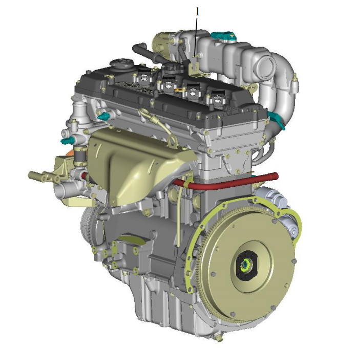 Вид двигателя ZMZ PRO ЗМЗ-409052.10 справа-сзади