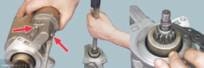 Снятие бендикса ВАЗ 2114