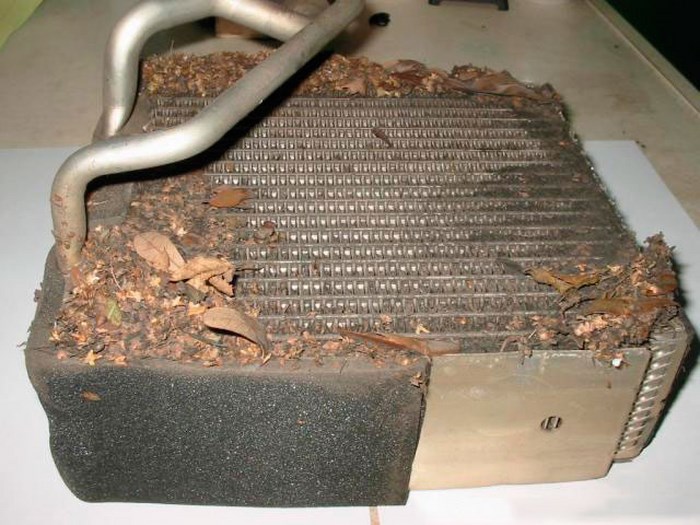 Промывка радиатора печки