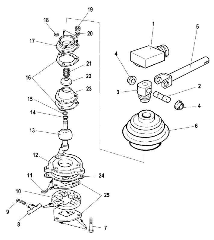 Детали механизма выбора передач