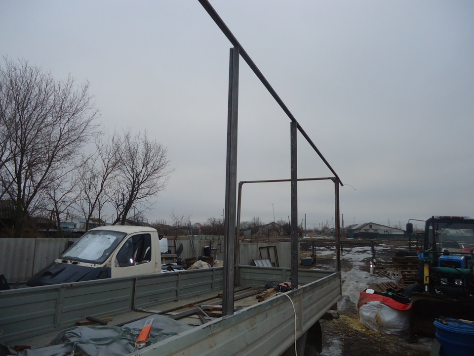 Каркас под тент на ГАЗель своими руками