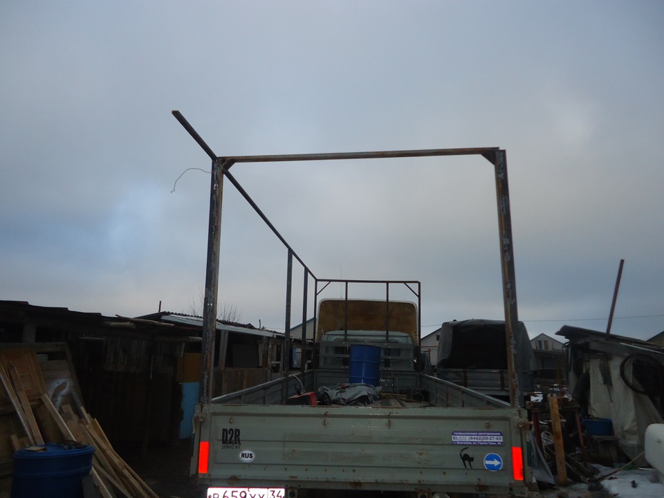 Каркас под тент на ГАЗель своими руками