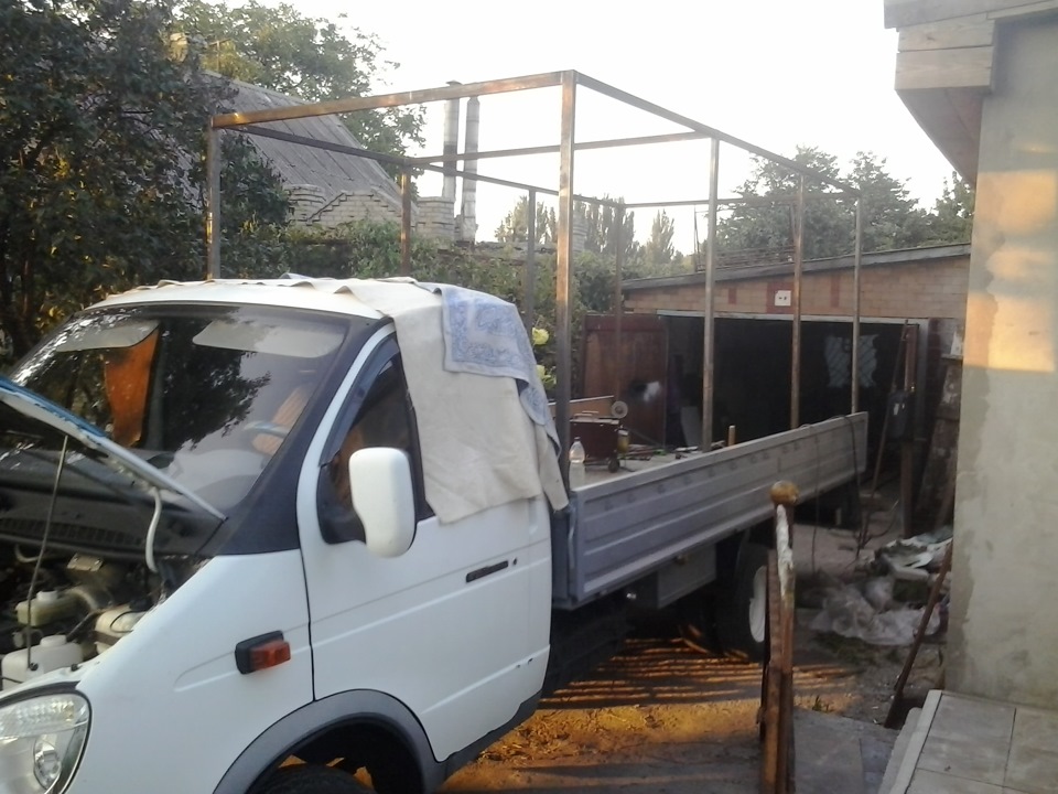 Каркас под тент на ГАЗель своими руками