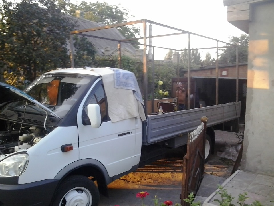 Каркас под тент на ГАЗель своими руками