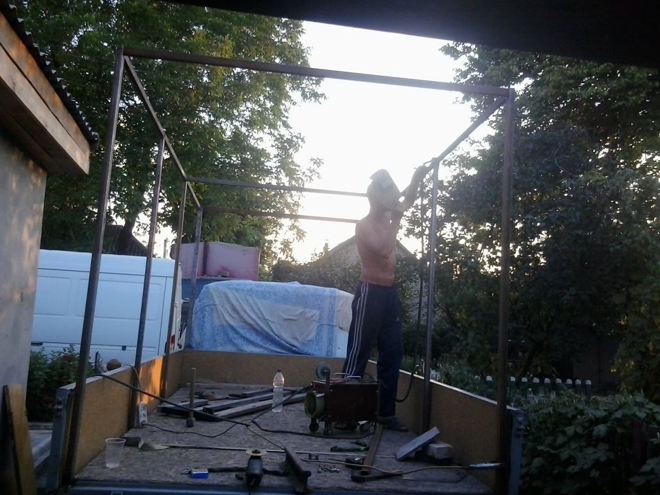 Каркас под тент на ГАЗель своими руками