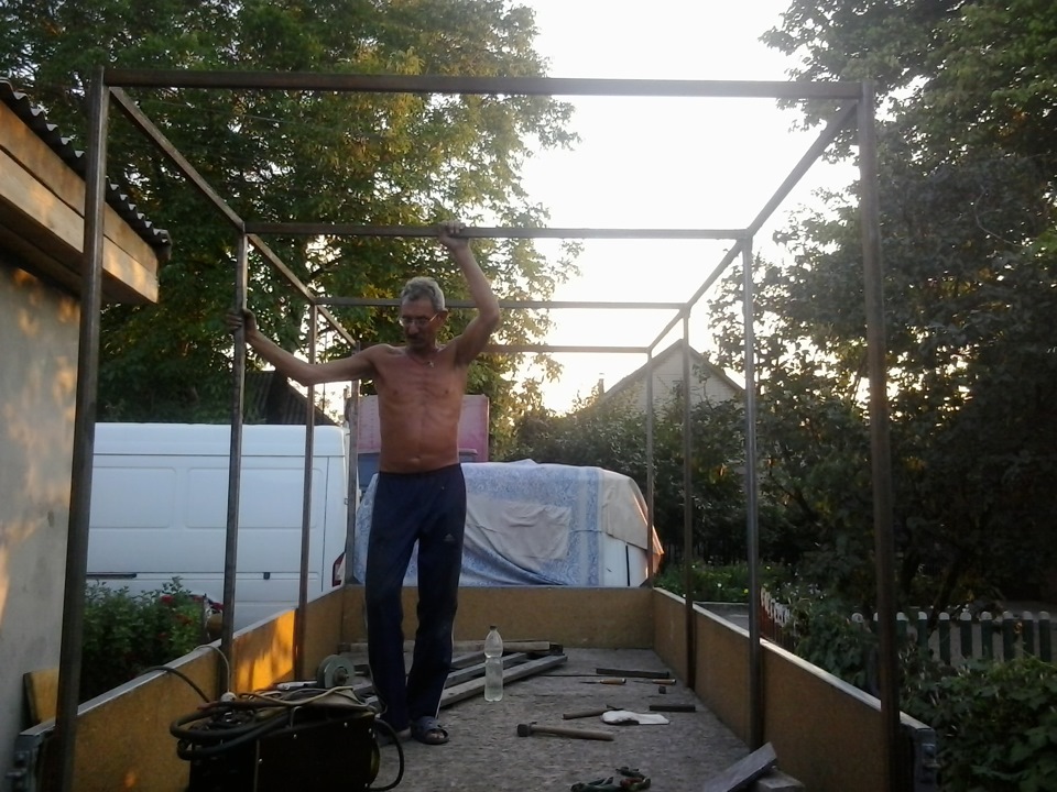 Каркас под тент на ГАЗель своими руками