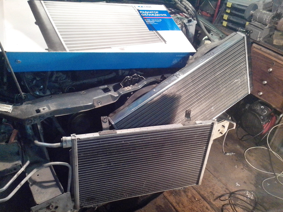 Замена радиатора Шевроле Нива (Travel) с кондиционером