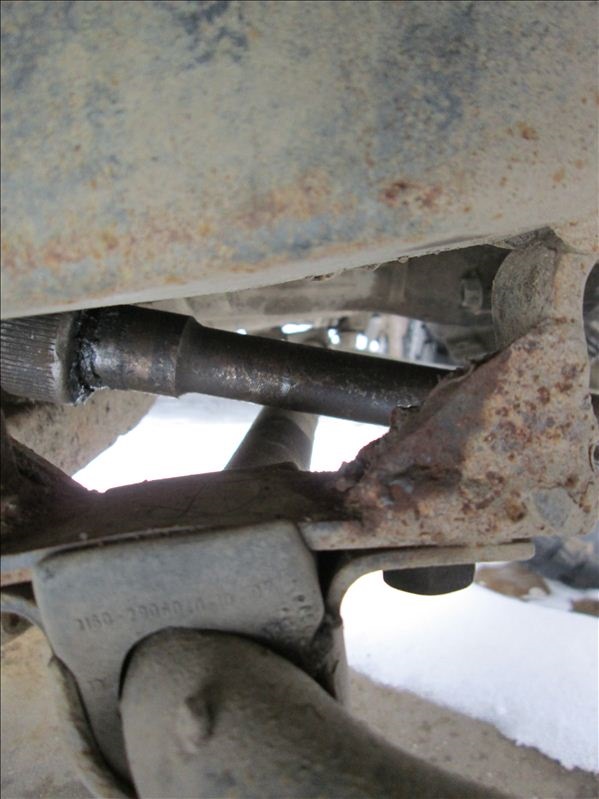 Положение кардана после лифта