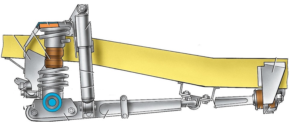 Устройство передней подвески УАЗ Хантер