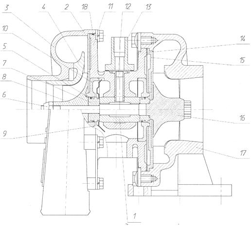 Схема турбокомпрессора КАМАЗ 5490