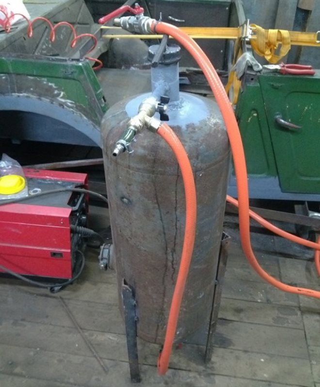 Самодельный пескоструй из газового баллона