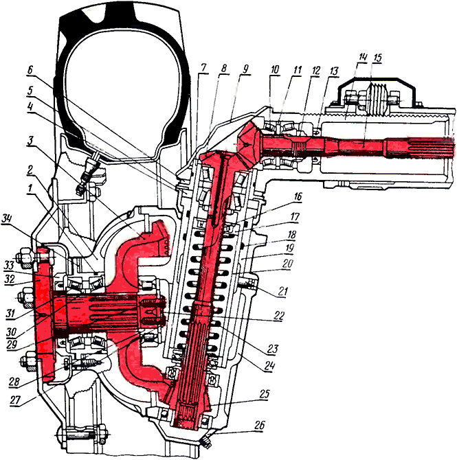 Колесный редуктор