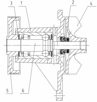 Схема помпы Камаз 740