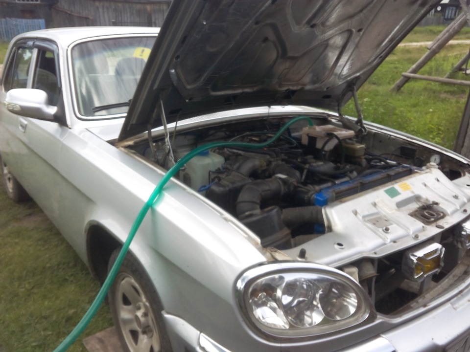 Установка вентилятора с ременным приводом на ЗМЗ 406