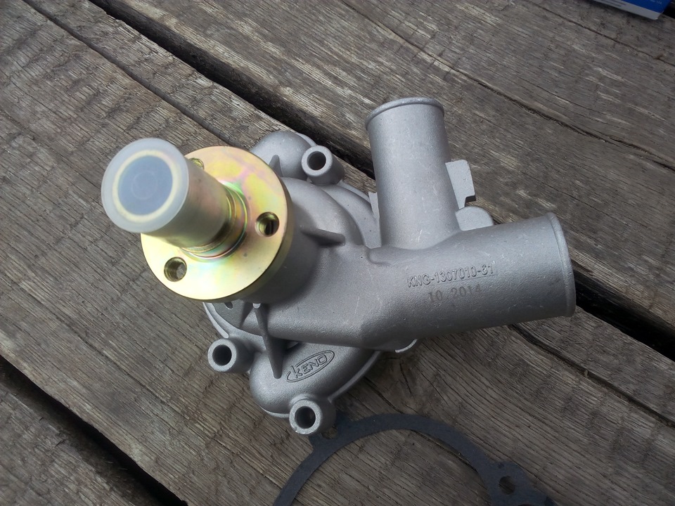 Установка вентилятора с ременным приводом на ЗМЗ 406