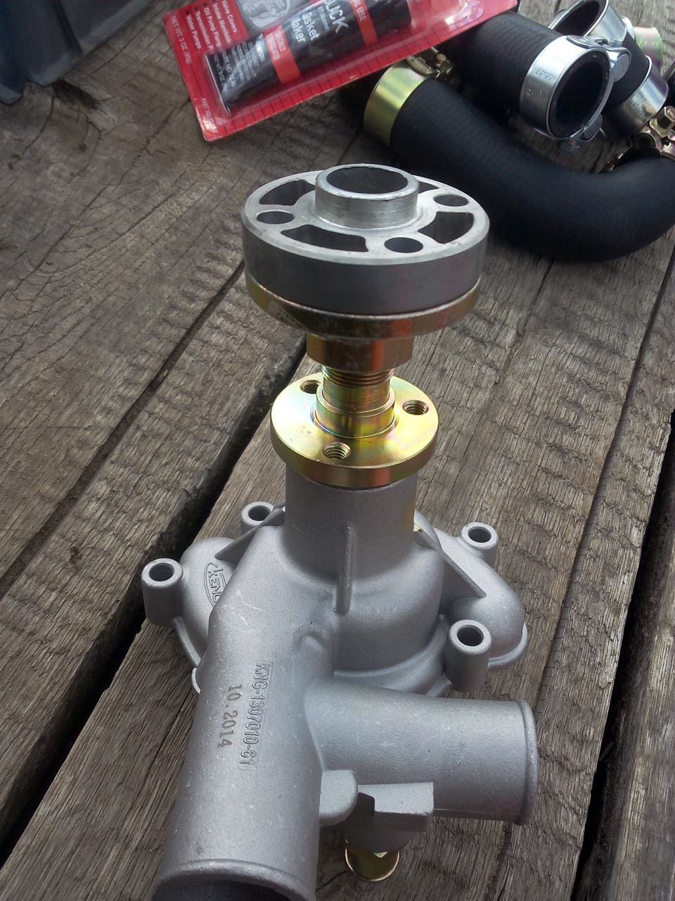 Установка вентилятора с ременным приводом на ЗМЗ 406