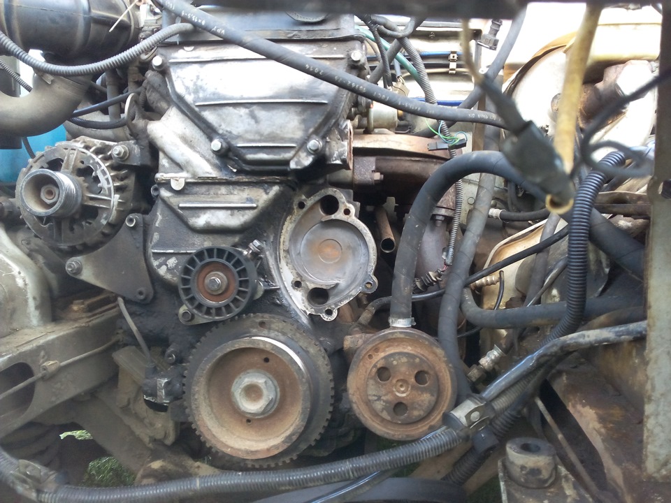 Установка вентилятора с ременным приводом на ЗМЗ 406