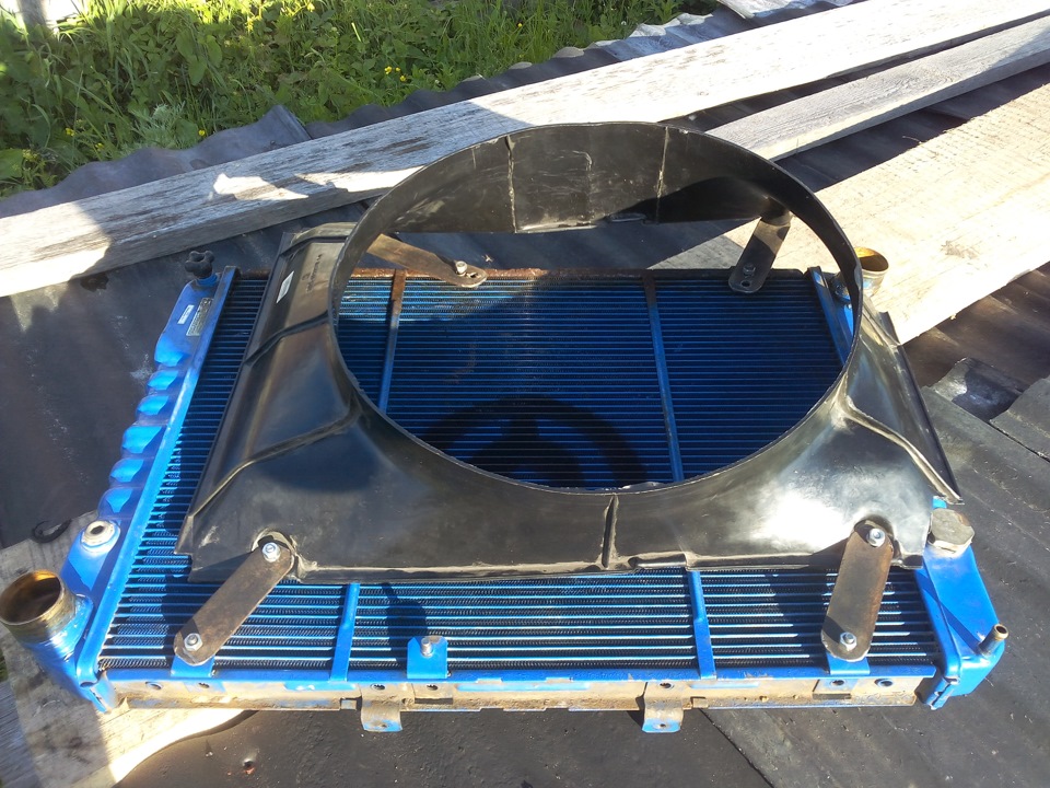 Установка вентилятора с ременным приводом на ЗМЗ 406