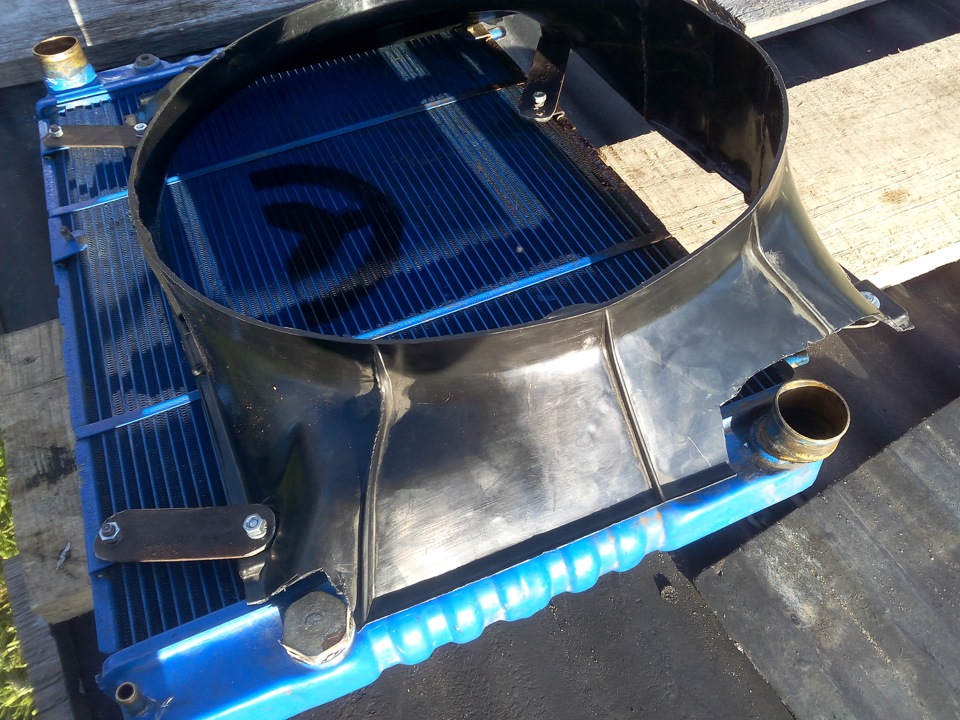 Установка вентилятора с ременным приводом на ЗМЗ 406