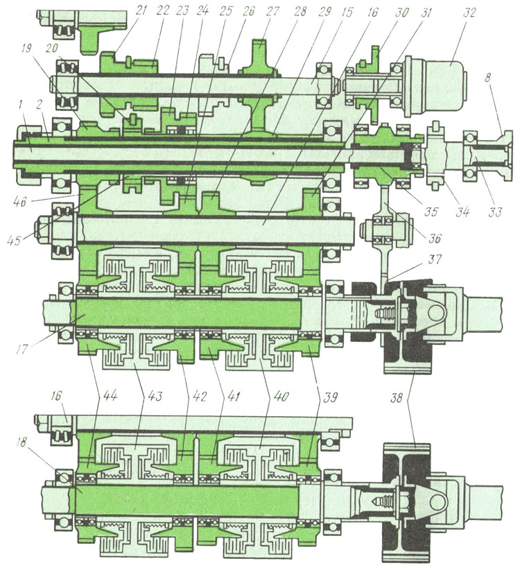 Схема КПП Т-150