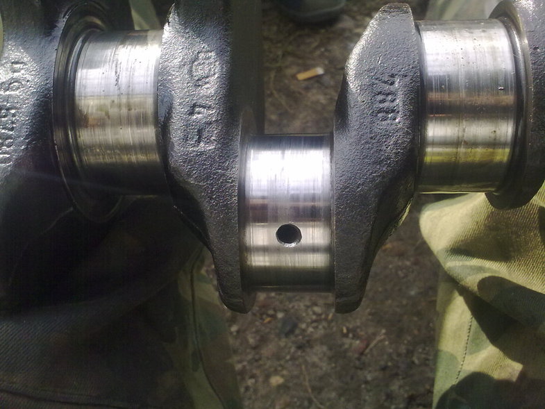 Задиры шеек коленвала