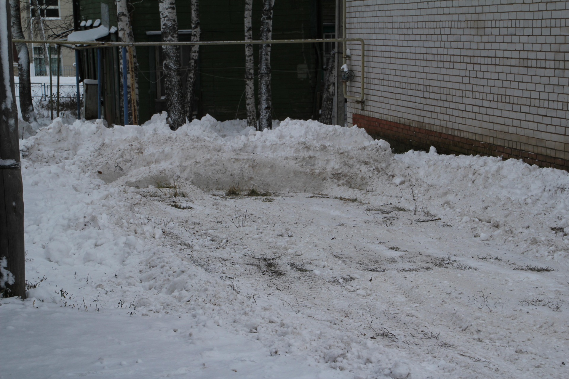 Лопата самодельная для чистки снега на НИВУ